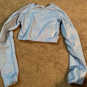 Gymshark Light Blue Long Sleeve Cropped